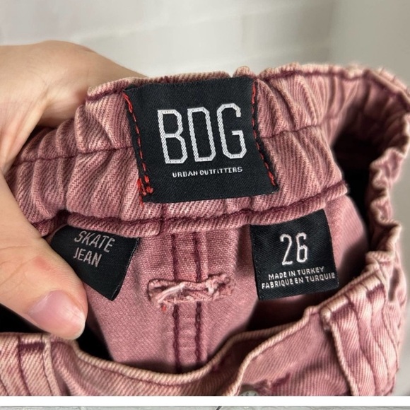 BDG Skate Cargo Jeans Berry acid wash - Picture 4 of 5